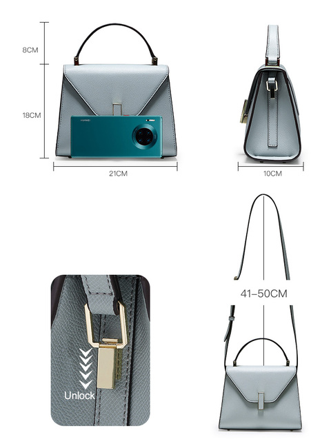 Designer DN Blue Kelly Bag - luksusowa torba na ramię 2021 dla kobiet z rączkami i regulowanym paskiem - Wianko - 9