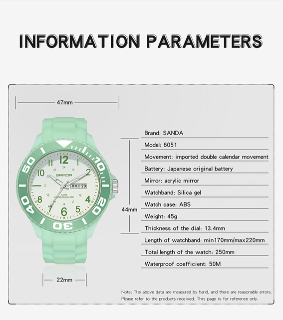 Nowy Zegarek Dla Dzieci 2021 - Elektroniczny, Wodoodporny, Osobowościowy Uczeń z Podwójnym Kalendarzem (Chiński i Angielski) - Model 6051 - Wianko - 8
