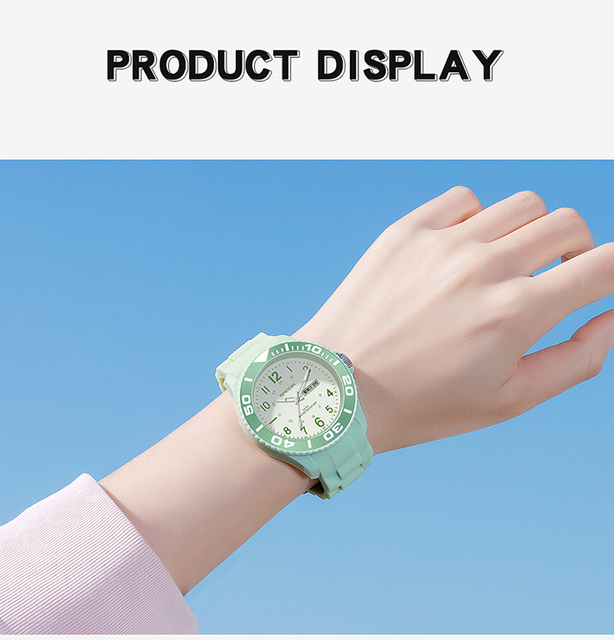 Nowy Zegarek Dla Dzieci 2021 - Elektroniczny, Wodoodporny, Osobowościowy Uczeń z Podwójnym Kalendarzem (Chiński i Angielski) - Model 6051 - Wianko - 13