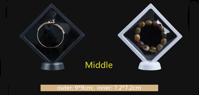 Pudełko na biżuterię PE cienka folia - zawieszenie, przezroczysty pojemnik na pierścionki, naszyjniki, bransoletki i kolczyki - Wianko - 3