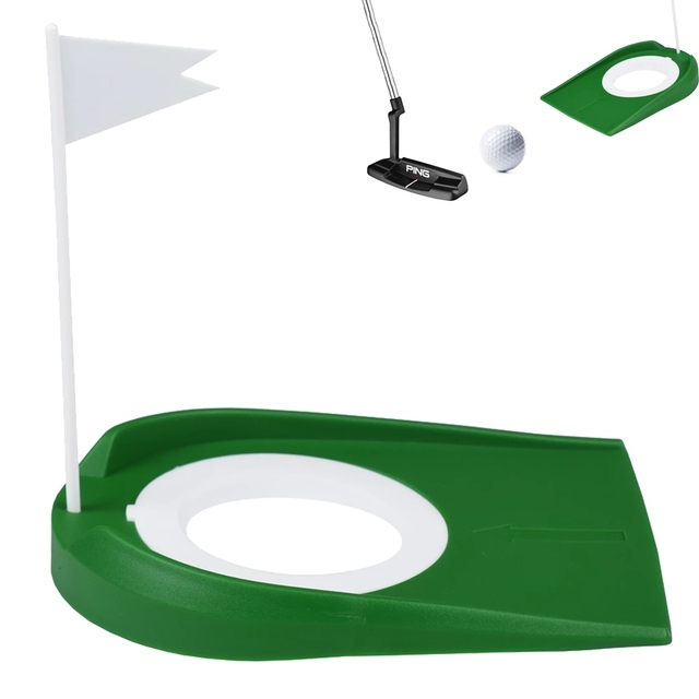 Automat treningowy do golfa - pomoc treningowa Putting Cup z otworem i flagą plastikowa - Wianko - 14