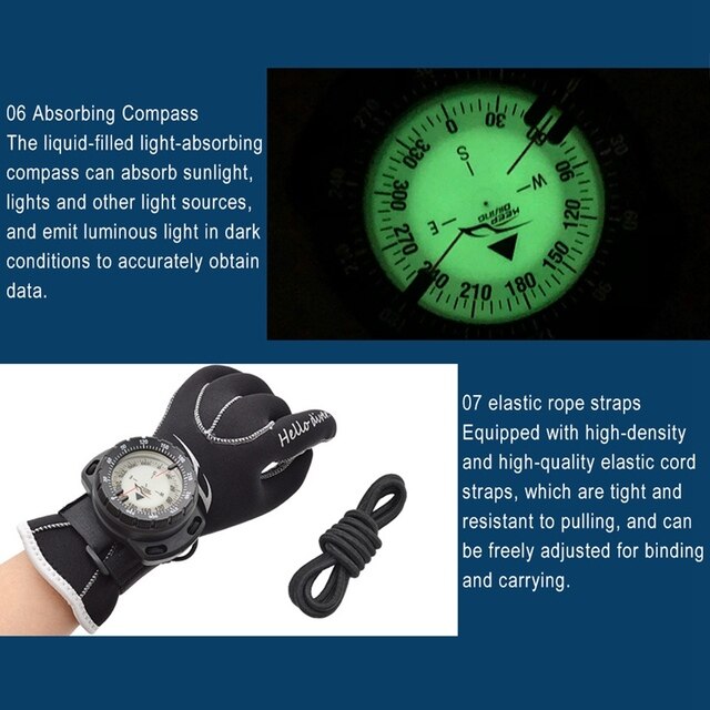 Zegarek sportowy wodoodporny, nurkowy bezkompasowy, luminous, 50m - Wianko - 9