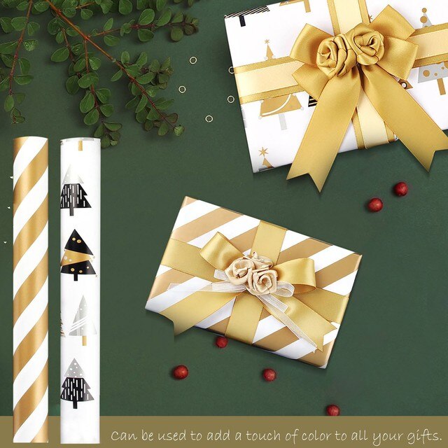 Rzemiosło świąteczne - rolka papieru dekoracyjnego z nadrukiem bożonarodzeniowym - Wianko - 10