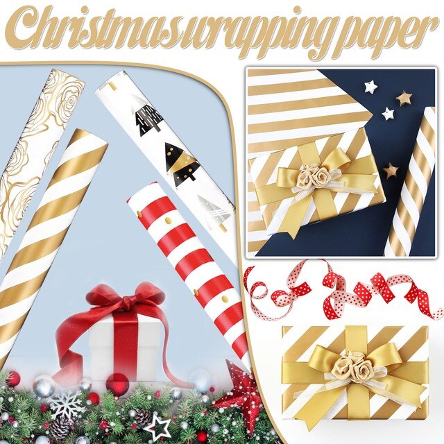 Rzemiosło świąteczne - rolka papieru dekoracyjnego z nadrukiem bożonarodzeniowym - Wianko - 1