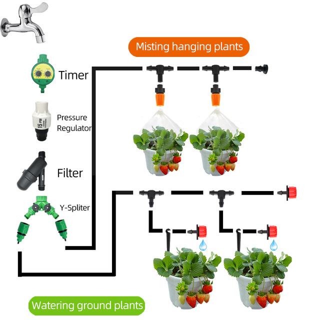 Automatyczny system nawadniania ogrodu - zegar elektroniczny, sterujący zaworem wodnym dla roślin, narzędzie do nawadniania ogrodu - Wianko - 6