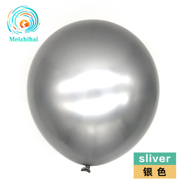 10 sztuk błyszczących metalowych perłowych balonów lateksowych 12 cali - Wianko - 1