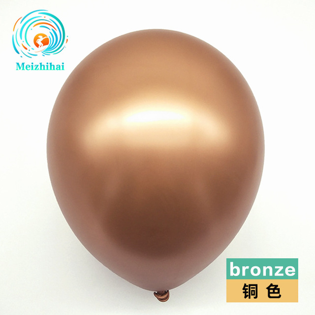 10 sztuk błyszczących metalowych perłowych balonów lateksowych 12 cali - Wianko - 7