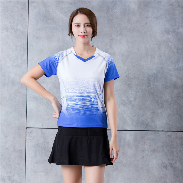Badminton koszula damskie 2020 - sportowy tshirt tenisowy dla dziewczynek i kobiet, szybko schnący Ping Pong Kit - Wianko - 11