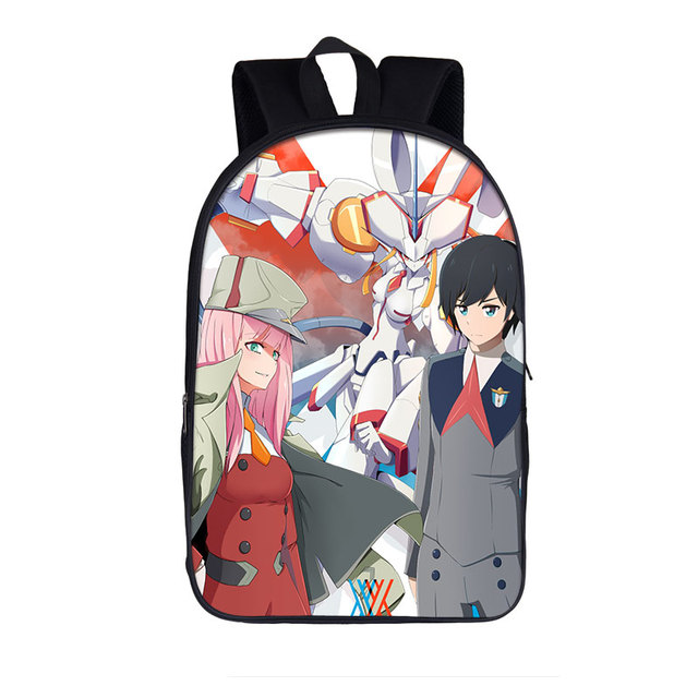 Plecak Anime Darling in the FranXX HIRO ZERO dla nastolatków - torba na książki szkolne i laptopa dla dziewcząt i chłopców - Wianko - 3