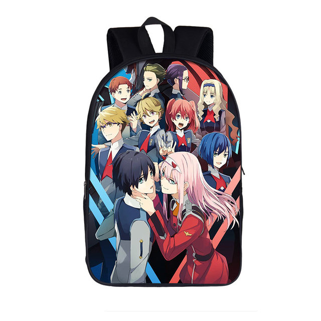 Plecak Anime Darling in the FranXX HIRO ZERO dla nastolatków - torba na książki szkolne i laptopa dla dziewcząt i chłopców - Wianko - 2
