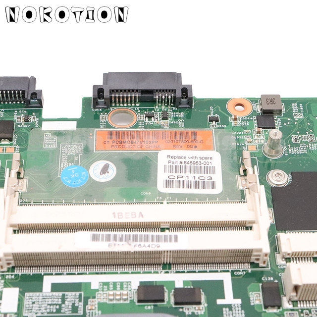 Płyta główna do laptopa HP Probook 8560P/6560B z grafiką HD 6470M QM67 DDR3 (646963-001/646963-501) - Wianko - 4