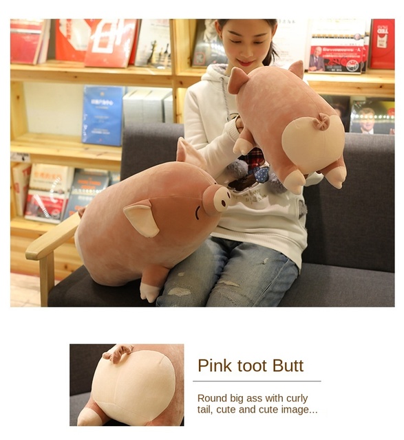 Pluszowa poduszka w kształcie miękkiej bawełnianej świnki - idealny prezent dla dzieci i przyjaciół - Wianko - 4