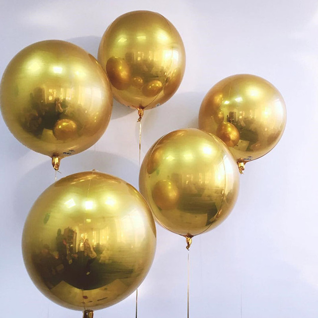 Hurtowa sprzedaż okrągłych aluminiowych balonów z folii aluminiowej o rozmiarach 10/15/18/22 cali - idealne na dekorację ślubną i urodzinową - Wianko - 4