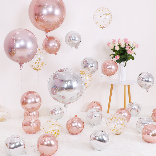 Hurtowa sprzedaż okrągłych aluminiowych balonów z folii aluminiowej o rozmiarach 10/15/18/22 cali - idealne na dekorację ślubną i urodzinową - Wianko - 10