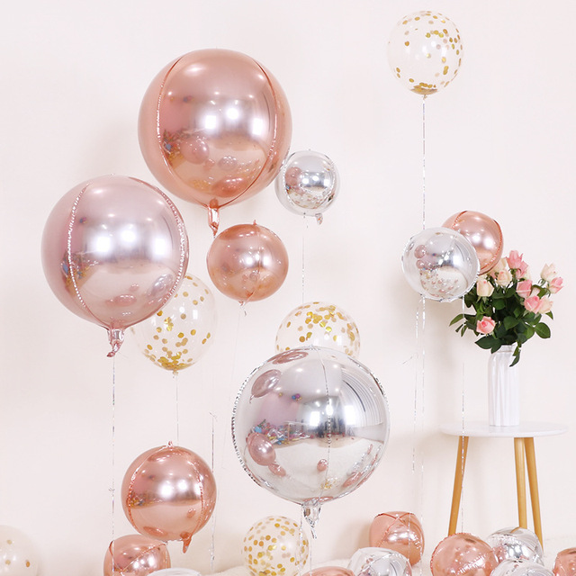 Hurtowa sprzedaż okrągłych aluminiowych balonów z folii aluminiowej o rozmiarach 10/15/18/22 cali - idealne na dekorację ślubną i urodzinową - Wianko - 5