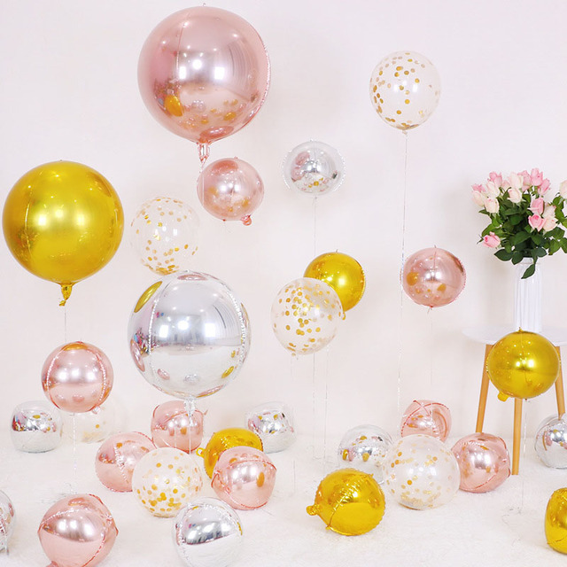 Hurtowa sprzedaż okrągłych aluminiowych balonów z folii aluminiowej o rozmiarach 10/15/18/22 cali - idealne na dekorację ślubną i urodzinową - Wianko - 15