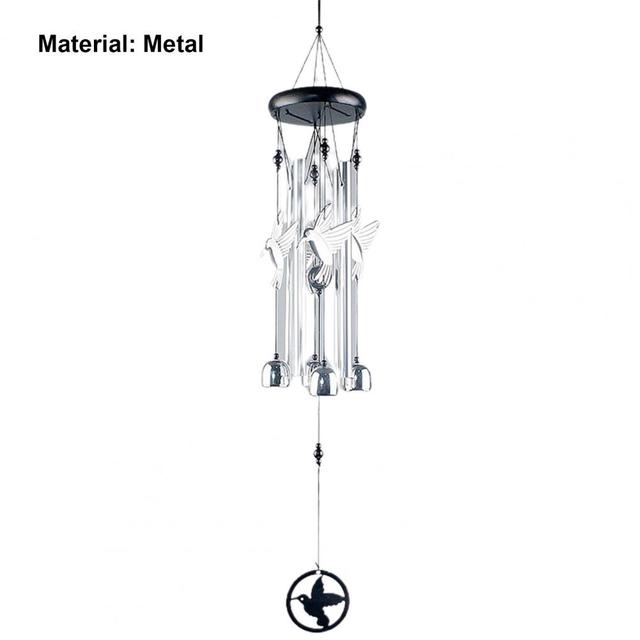 Elegancki dzwonek wietrzny Metalowy wiszący w stylu zwierzęcym do dekoracji ogrodu - Wianko - 10