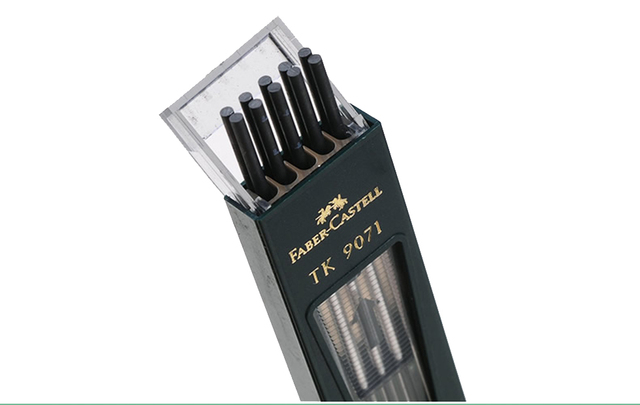 Ołówek automatyczny Faber Castell TK 9071 2.00mm/3.15mm Super polimerowy Premium, mocny, ciemny, gładki - Wianko - 5