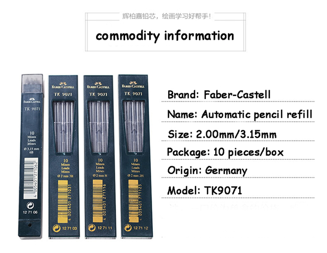 Ołówek automatyczny Faber Castell TK 9071 2.00mm/3.15mm Super polimerowy Premium, mocny, ciemny, gładki - Wianko - 2