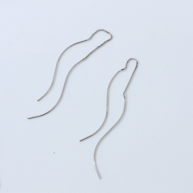 Długie symetryczne kolczyki tassel z prostym zapięciem S-hook dla kobiet - Wianko - 6