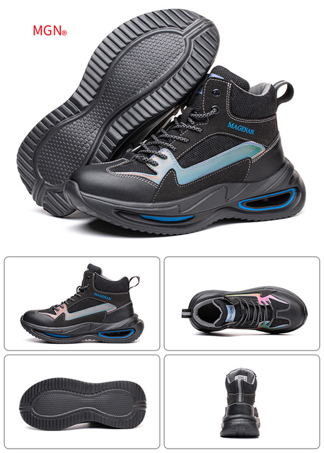 Nowe buty ochronne męskie z palcami stalowymi, odporne na przebicie - Wianko - 18