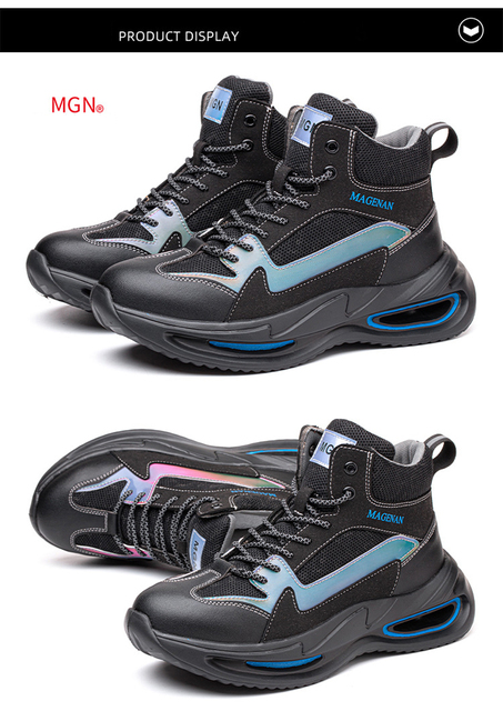 Nowe buty ochronne męskie z palcami stalowymi, odporne na przebicie - Wianko - 17