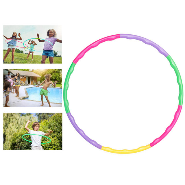Ważona obręcz do ćwiczeń dla dzieci - przenośna, zdejmowana, kolorowa, idealna do gimnastyki, tańca, pływania i szkolenia zwierząt - Wianko - 9