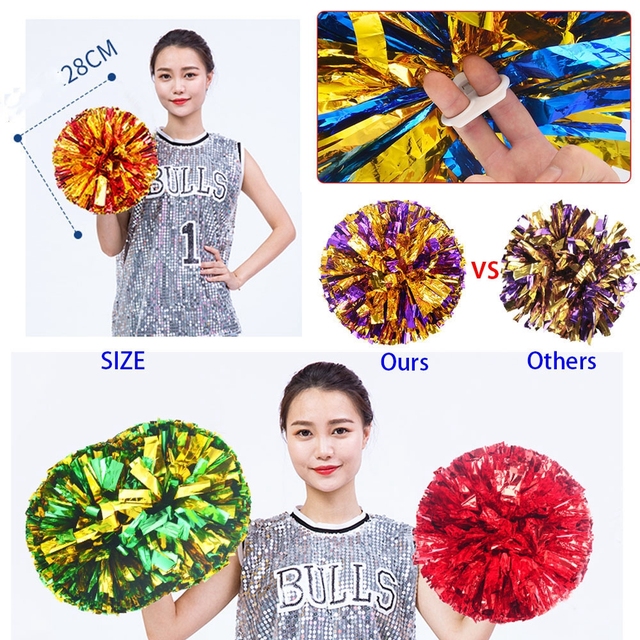 Cheerleaderka pompony konkursowa sukienka w kwiaty 28cm z palec pierścionkiem - Wianko - 1