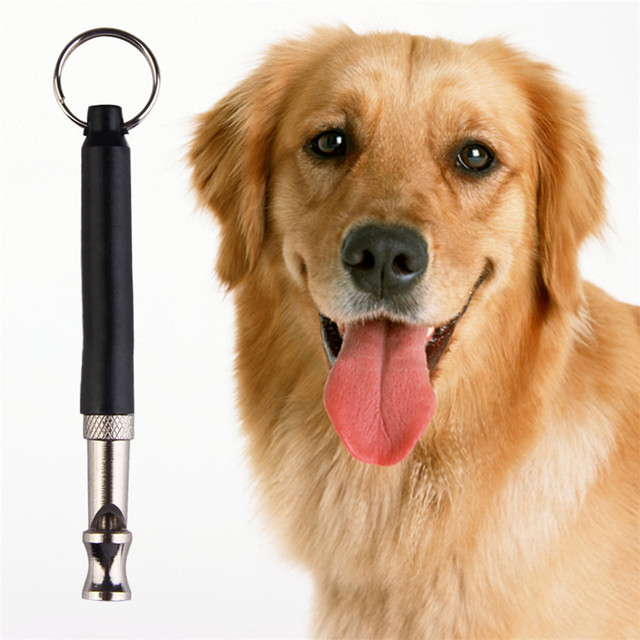 Dwukolorowy ultradźwiękowy gwizdek dla psów - trening Pet Dog Supersonic czarny - Wianko - 4