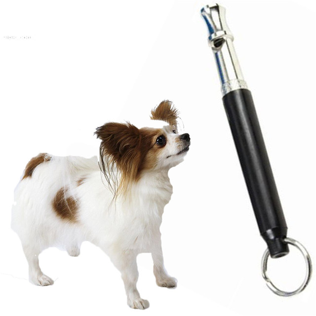 Dwukolorowy ultradźwiękowy gwizdek dla psów - trening Pet Dog Supersonic czarny - Wianko - 3