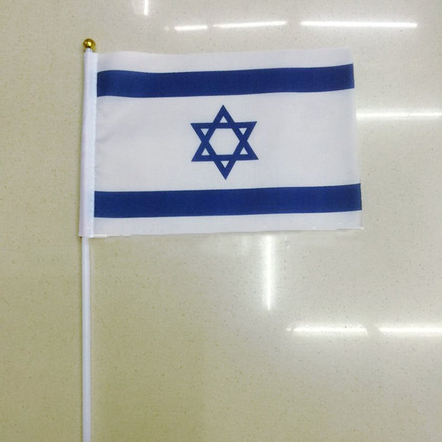 Flaga Izraela 14x21cm, 5 sztuk, małe, do ręki, z tworzywa sztucznego - Wianko - 22