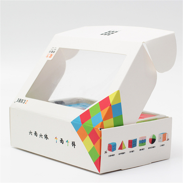 Zestaw 2x2x2 i 3x3x3 magicznych kostek Zcube Mini, cylindryczne piramidy, brelok-piłeczka, zabawka edukacyjna - Wianko - 5