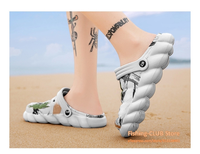 Męskie sandały Daiwa Fishing - antypoślizgowe, wodoodporne i oddychające buty EVA do wody, plaży i aktywności na świeżym powietrzu - Wianko - 13