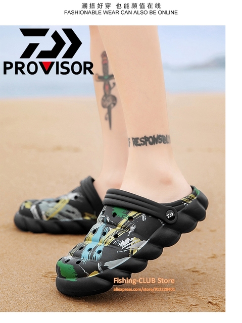 Męskie sandały Daiwa Fishing - antypoślizgowe, wodoodporne i oddychające buty EVA do wody, plaży i aktywności na świeżym powietrzu - Wianko - 10