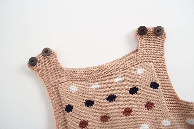 Dzianinowy sweter-kombinezon Focusnorm zimowy dla dziewcząt i chłopców w kwiatowy wzór, bez rękawów - Wianko - 6