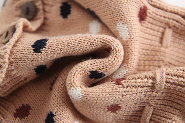 Dzianinowy sweter-kombinezon Focusnorm zimowy dla dziewcząt i chłopców w kwiatowy wzór, bez rękawów - Wianko - 9