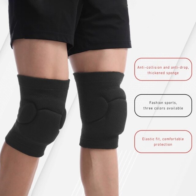 Nakolanniki sportowe gąbkowe z antypoślizgowymi ochraniaczami na kolana - idealne do piłki nożnej i sportów ekstremalnych - Wianko - 3