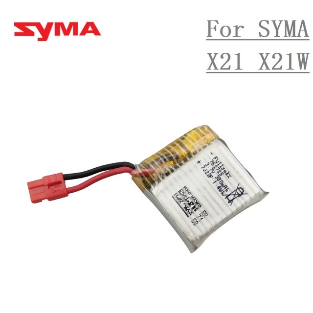 Uaktualnij baterię do dronów Syma X21 / X21w x26 - 3.7 V 380mAh z ładowarką (2 szt.) - Wianko - 5