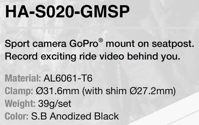 Kamera sportowa góra na sztycy Fouriers HA-S020 ze stopu aluminium kompatybilna z GoPro Hero, Hero2 i Hero3 - Wianko - 1