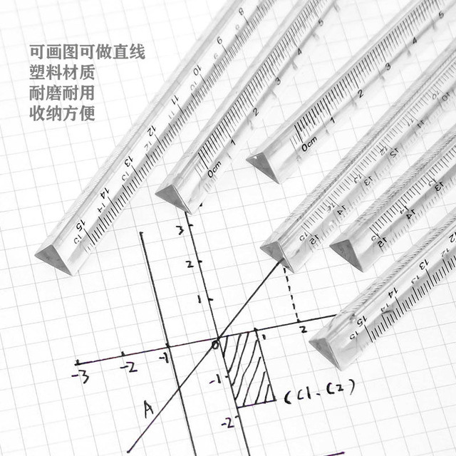 Narzędzie do rysowania trójkątna linijka THE9 dla nauki matematyki ucznia, do zadań szkolnych i DIY - Wianko - 12