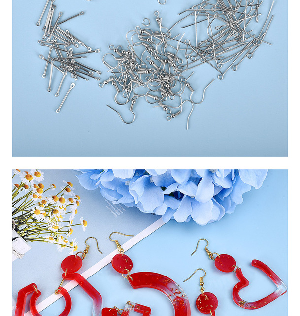 Silikonowe formy do DIY żywic epoksydowych w kształcie kolczyków wisiorków, narzędzia do tworzenia biżuterii z odlewanymi suszonymi kwiatami - Wianko - 38