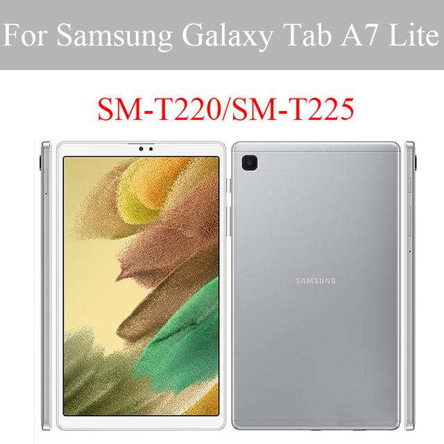 Etui na Tablet Samsung Galaxy Tab A7 Lite 8.7 2021 SM-T220 SM-T225 - skórzane, Trifold, stojak, odporność na wstrząsy - Wianko - 1