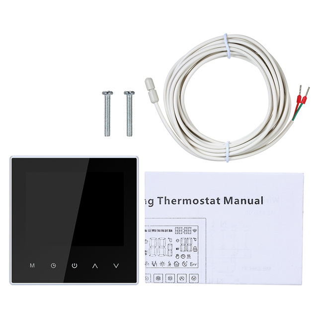 Inteligentny termostat TUYA - regulator temperatury z aplikacją, programowalny, sterowanie tygodniowe, do ogrzewania elektrycznego podłogowego - Wianko - 8