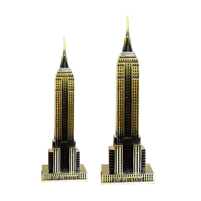 Metalowy model Empire State Building - pamiątka turystyczna i dekoracja wnętrz - Wianko - 1