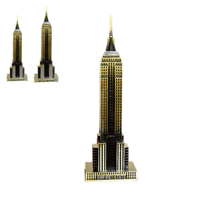 Metalowy model Empire State Building - pamiątka turystyczna i dekoracja wnętrz - Wianko - 2