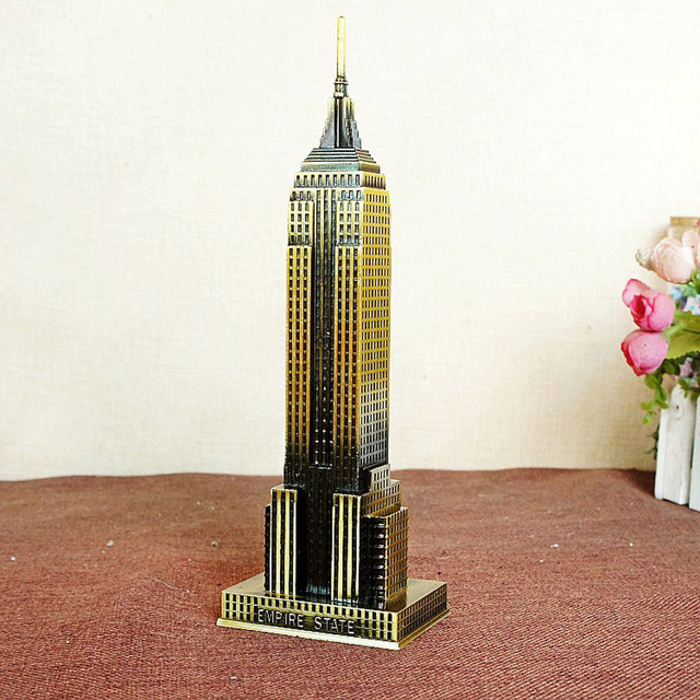 Metalowy model Empire State Building - pamiątka turystyczna i dekoracja wnętrz - Wianko - 4