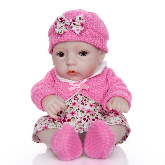 Mini lalka Reborn Babies 11 Cali - pełne silikonowe nadwozie, realistyczne lalki noworodki, dla dziewczynek - Wianko - 2