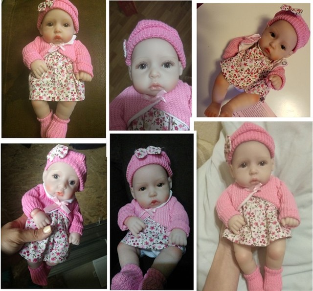 Mini lalka Reborn Babies 11 Cali - pełne silikonowe nadwozie, realistyczne lalki noworodki, dla dziewczynek - Wianko - 11