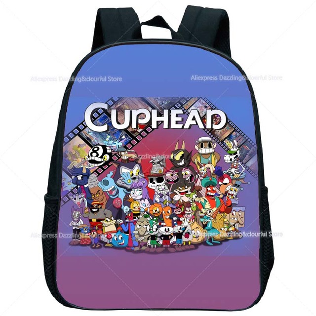 Plecak przedszkolny Mochilas CUPHEAD Print dla dzieci - dziewczynki, chłopcy, Mini Cartoon wzór, plecak maluch dzieci Anime - Wianko - 15