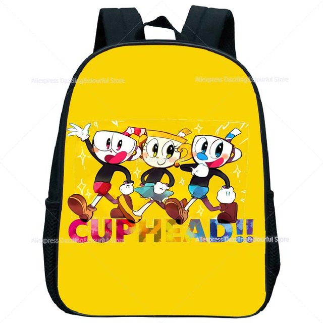 Plecak przedszkolny Mochilas CUPHEAD Print dla dzieci - dziewczynki, chłopcy, Mini Cartoon wzór, plecak maluch dzieci Anime - Wianko - 13
